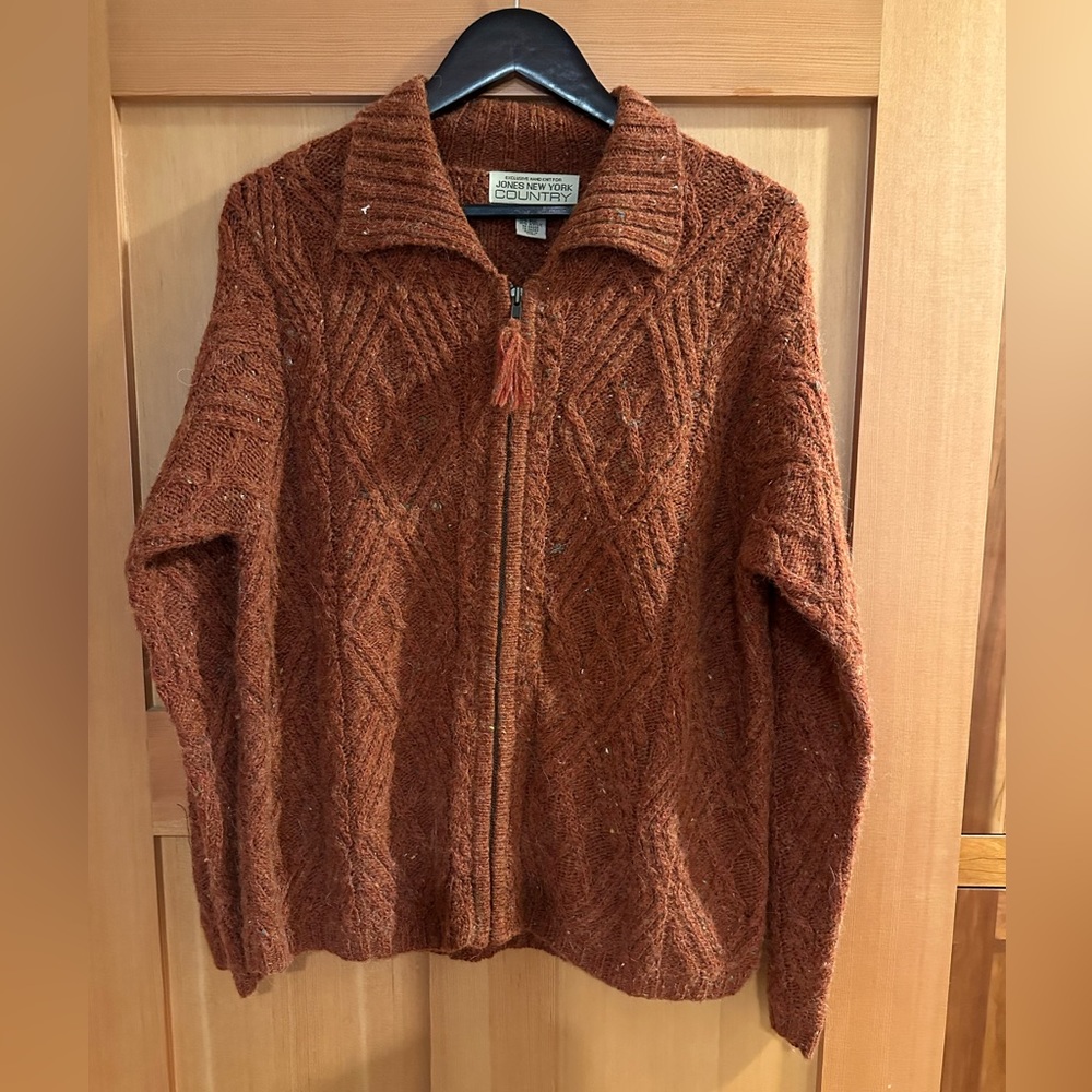 Jones New York Zip Up Sweater